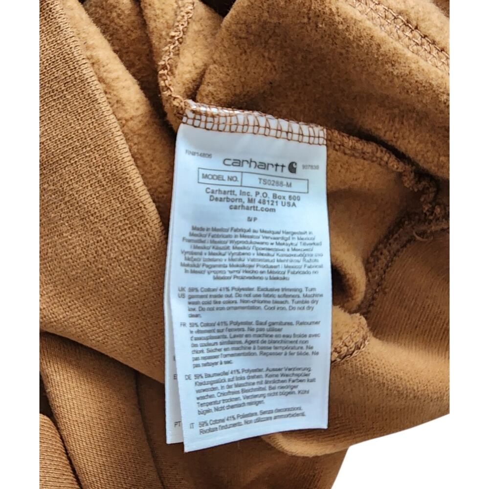 Carhartt Iconic Signature Logo Hooded Sweatshirt Size Small Front Pouch Pocket. - Picture 7 of 7